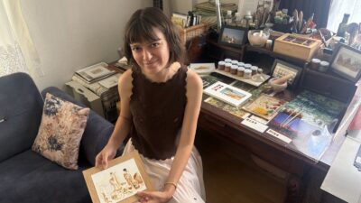 Ayvalık'ın eşsiz doğası, ressam Gülüzar Demet Gökden için yalnızca resmedilecek