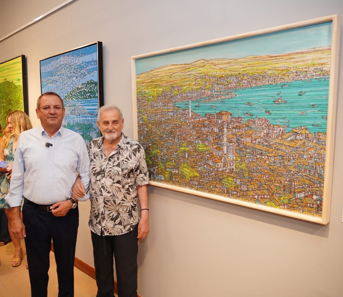 Ayvalık’ta ressam Devrim Erbil ve sanat dünyasının usta isimleri buluştu