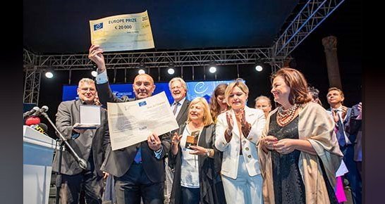 Avrupa Konseyi Parlamenterler Meclisi'nin Avrupa Ödülü, Smyrna Antik Agora'daki törenle
