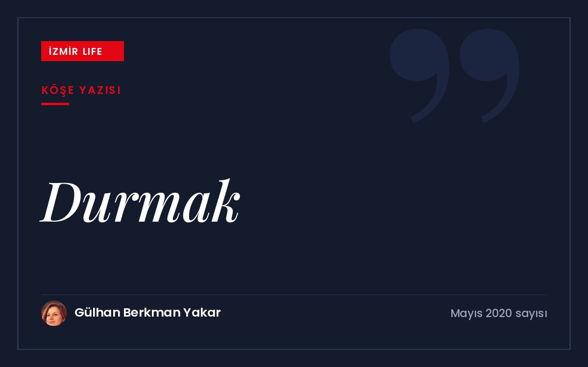 John Lennon'ın sözünden yola çıkarak pandemi sürecinde durmayı ve kontrolü