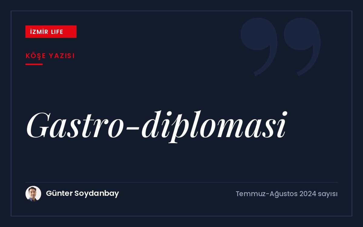 Dünya genelinde yaygınlaşan Tayland restoranları örneğinden yola çıkarak gastro-diplomasi kavramı