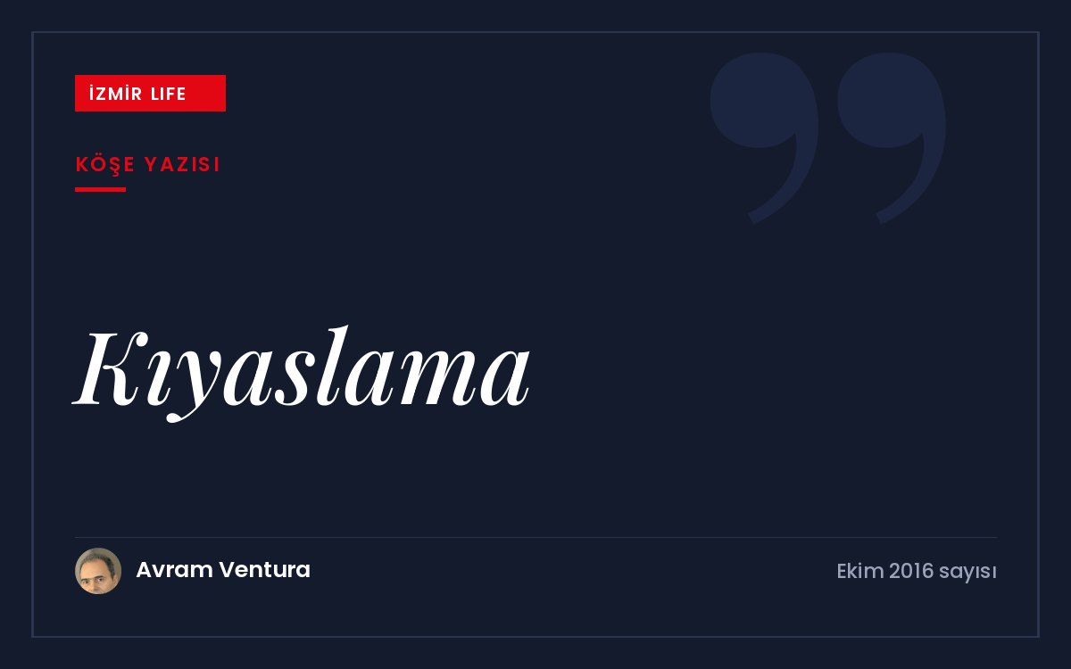 Sürekli başkalarıyla kıyaslama yapmanın mutluluğumuzu nasıl gölgelediği üzerine bir deneme.