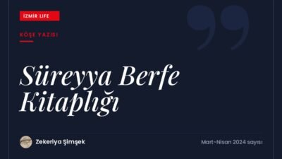 9 Ocak 2024'te kaybettiğimiz, uzun yıllar İzmir'de yaşayan şair Süreyya