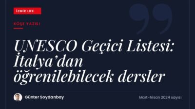 UNESCO Dünya Mirası Geçici Listesi'ndeki Tarihi İzmir Liman Kenti için